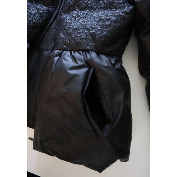 Tory Burch 32141576 Women's Sz M Black Quilted Down Michelle Puffer Jacket $475 - Picture 8 of 13